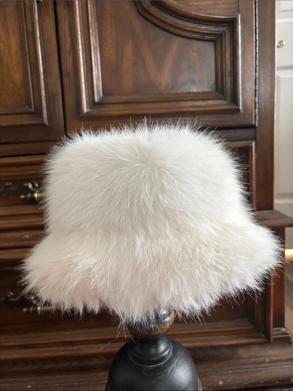 Free people X Unreal Fur ICE Queen faux fur Bucket hat